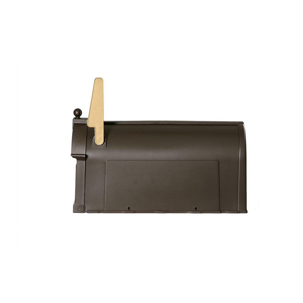 Postal PRO Post Mount Mailbox Bronze Durable Plastic Outgoing Mail Indicator