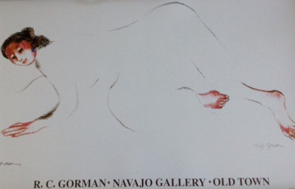 RC Gorman, "Meadows" Poster Signed  24X36