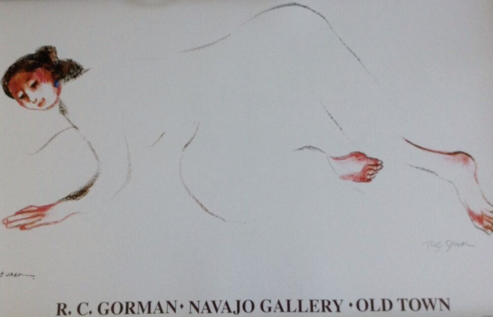 RC Gorman, "Meadows" Poster Signed 24X36