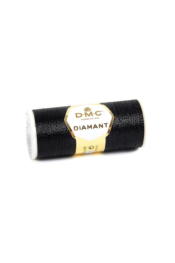 Diamant Metallic Needlework Thread, 38.2Yard, Ebony