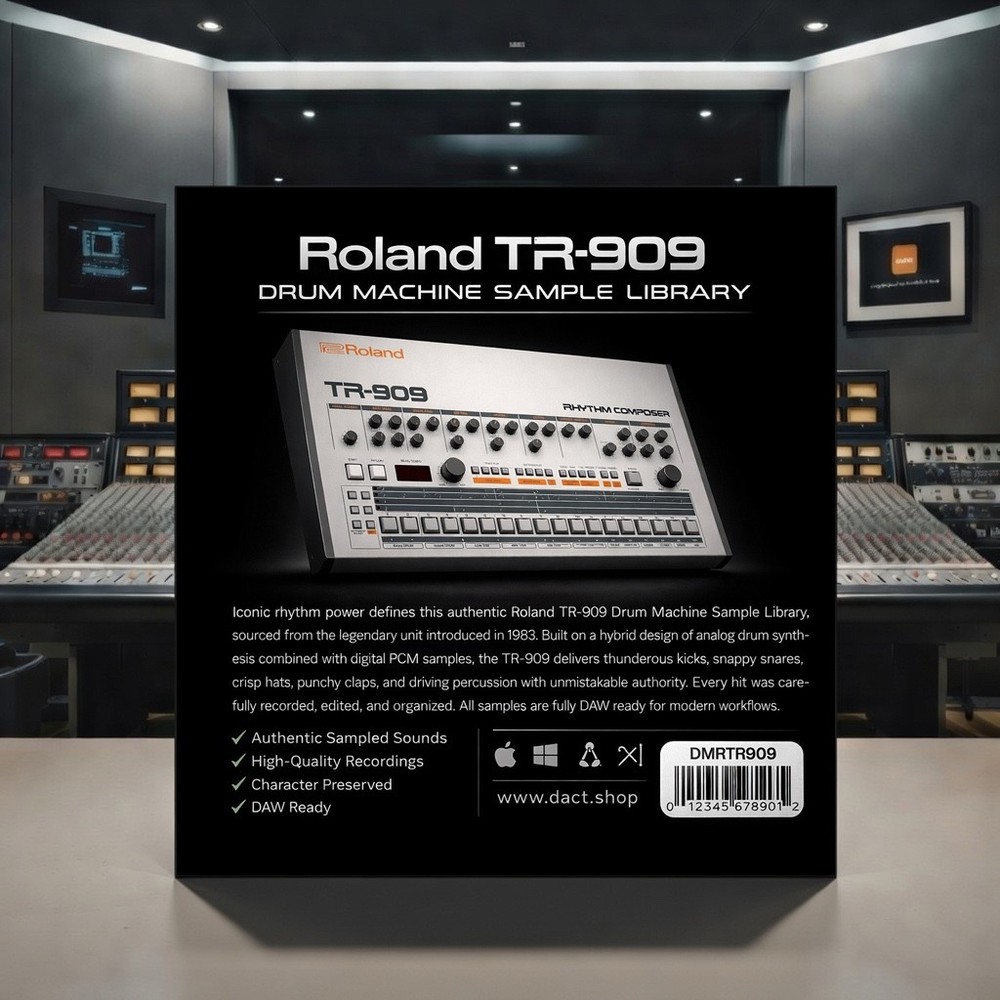 Roland TR-909 Drum Machine Sample Library