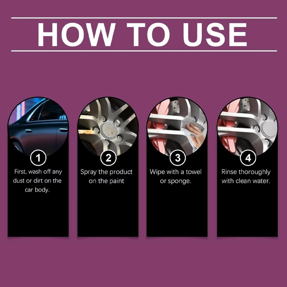 Car Rust Removal Spray Rust Remover Rust Inhibitor Derusting Spray Multipurpos ☆