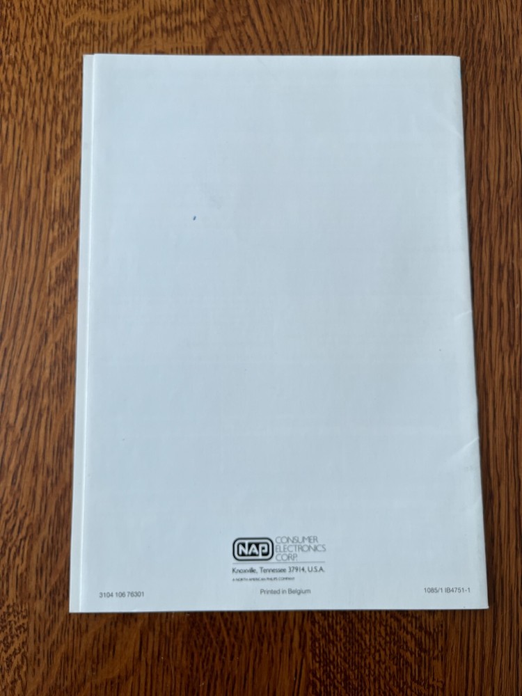 MAGNAVOX FD 2041 OPERATING INSTRUCTIONS - ORIGINAL