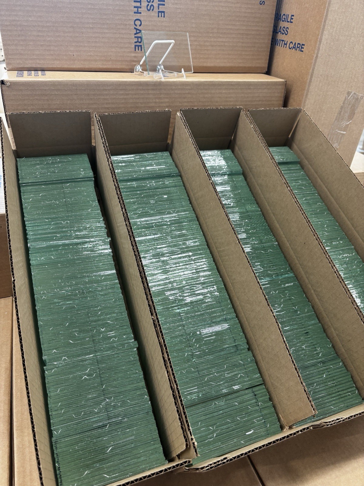 (50)MSA Abrasi-Blast Hood Replacement Laminated Glass Lens 4.5”x2.75”x0.15” QTY!