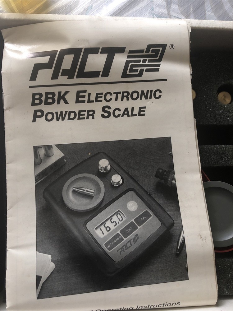 PACT - BBK Electronic Powders Scale With Weights