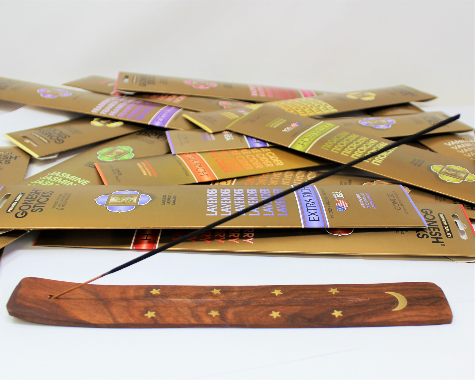 Gonesh Premium Incense Sticks 20 Pack: Choose Scent BUY 4 GET 4 FREE (8 IN CART)