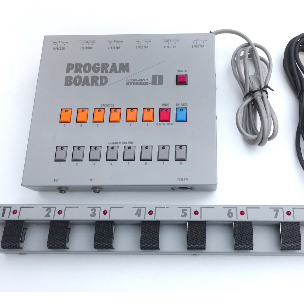 Mus-D MDP-600 Program Board + MDP-600F Foot Switch Effector Pedal Controller