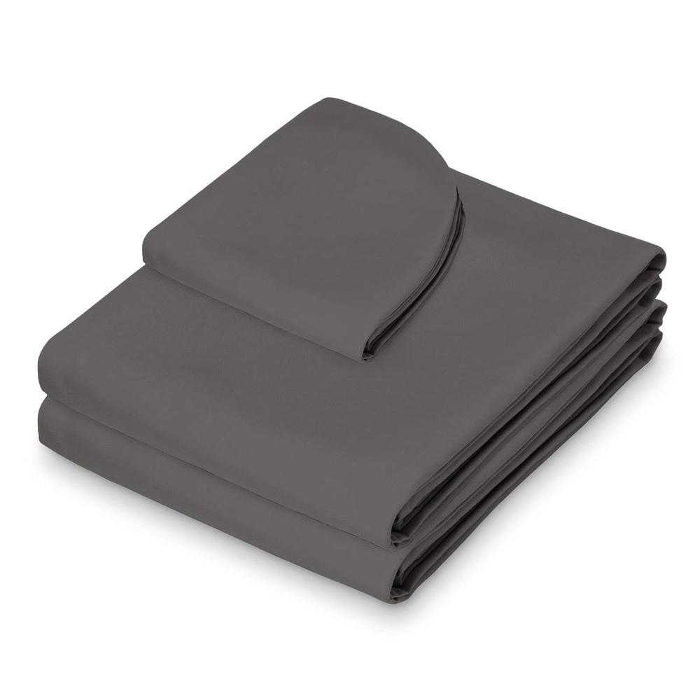 Gray Massage Table Sheet Set - Breathable Microfiber 3-Piece Collection