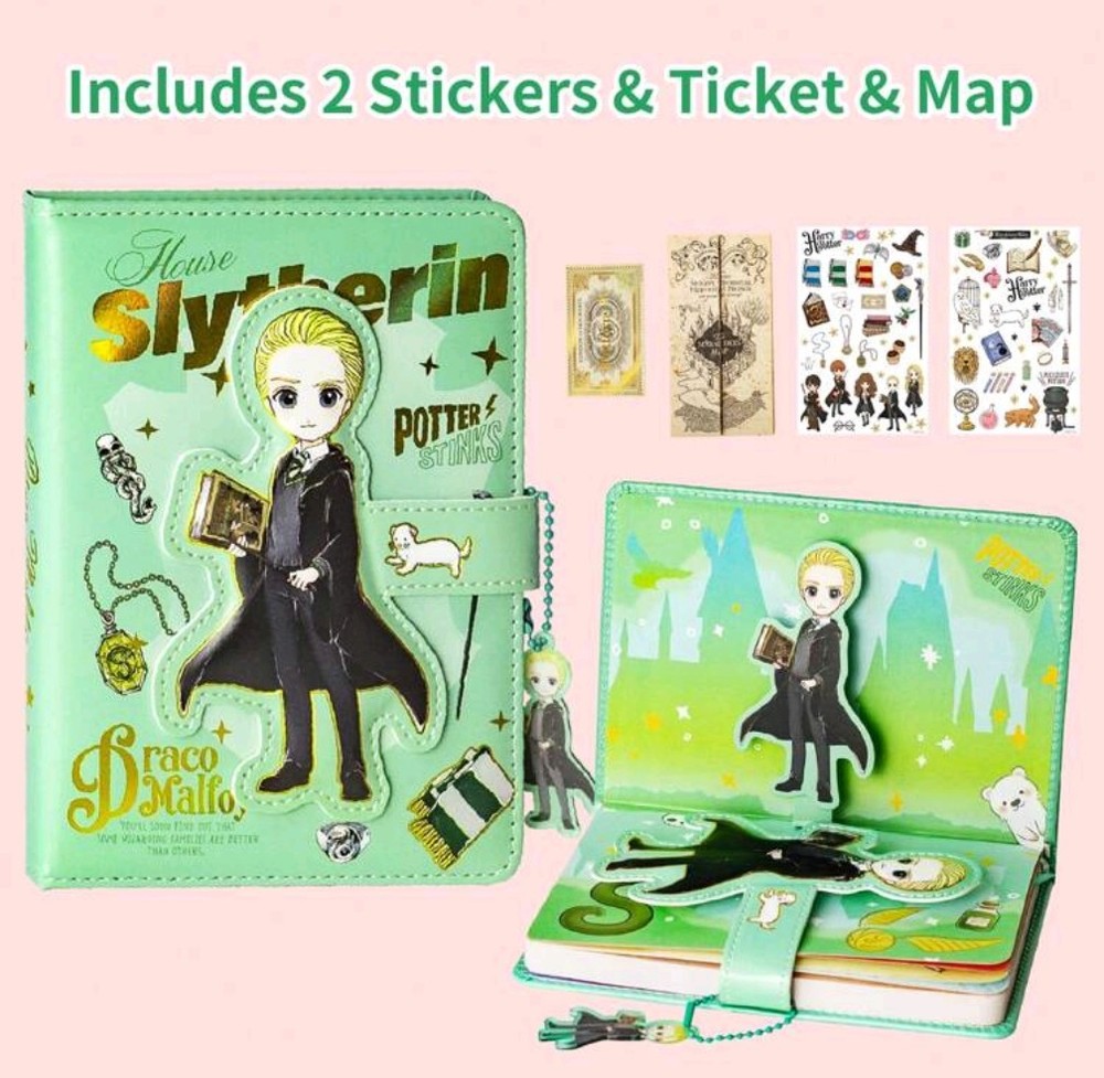 Harry Potter Draco Malfoy Diary Map Ticket Stickers