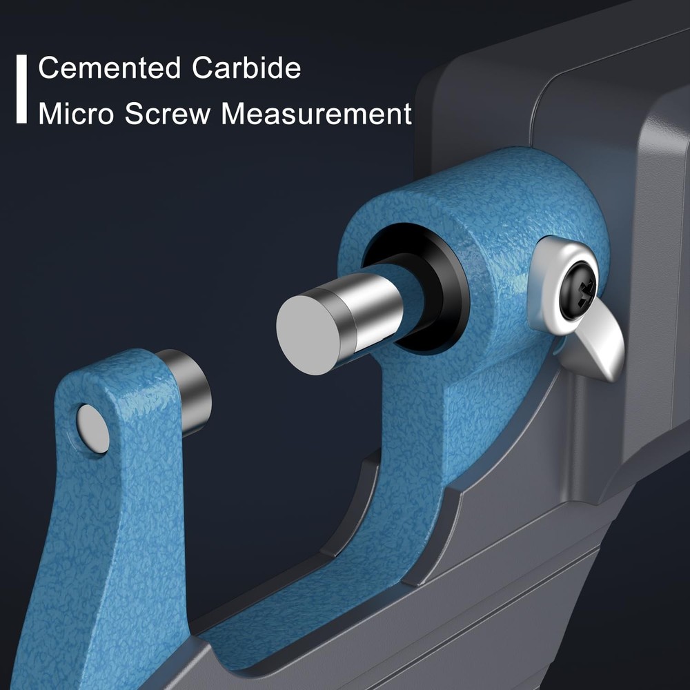 HDLKNAK Digital Micrometer, Outside Micrometer Precision Measuring Tool, Blue
