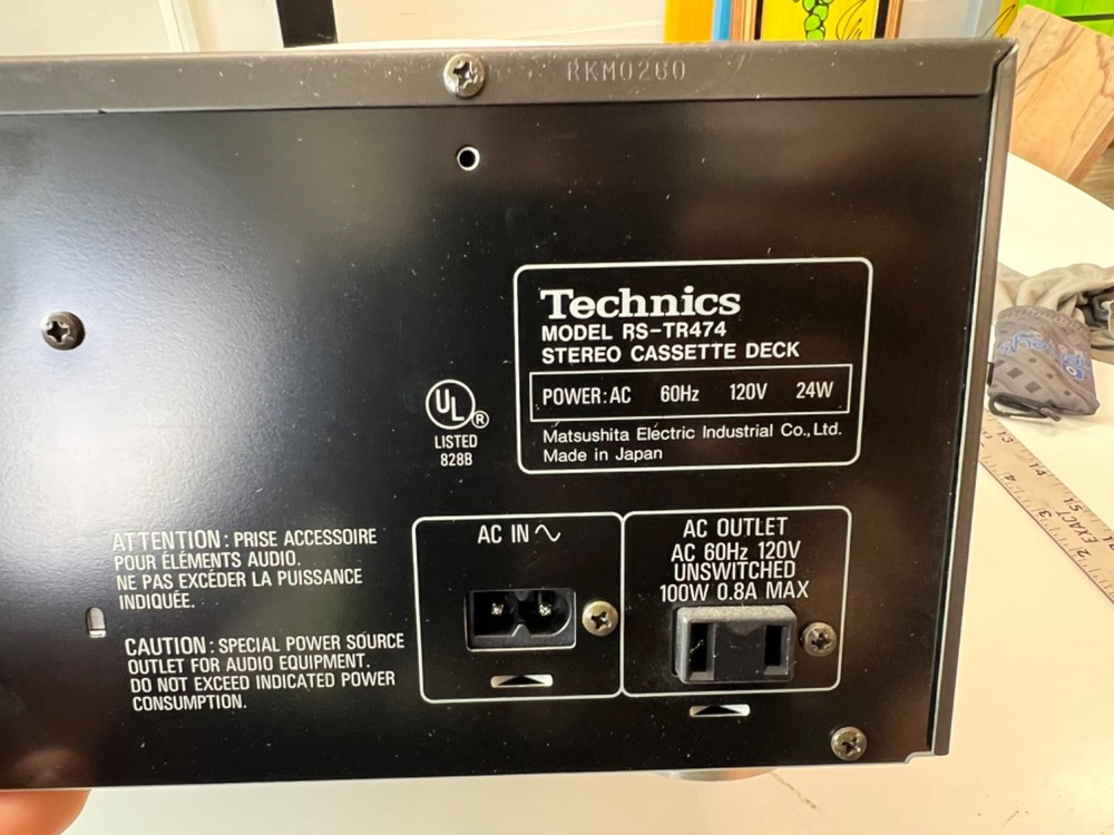Technics RS-TR373 Double Stereo Cassette Deck HX PRO