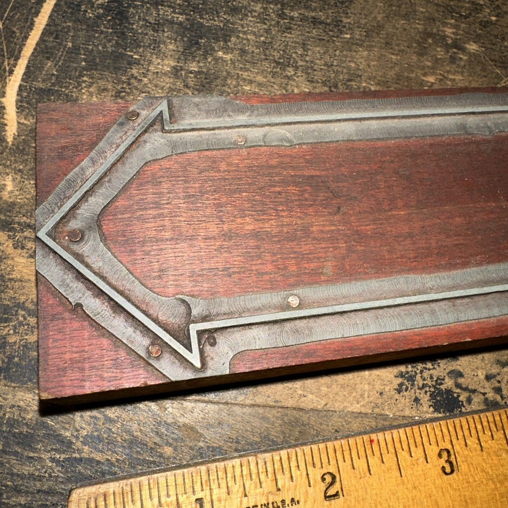 Printing Block Large Arrow Pointing 6 Inch