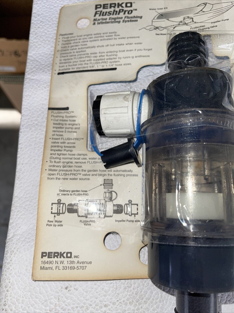 PERKO FLUSH PRO MARINE ENGINE FLUSHING & WINTERIZING SYSTEM,1 INCH;P/N 456 DP6