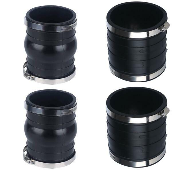Exhaust Hose Bellows For OMC Volvo Penta 4.3/5.0/5.7L Upper Lower Rubber Coupler