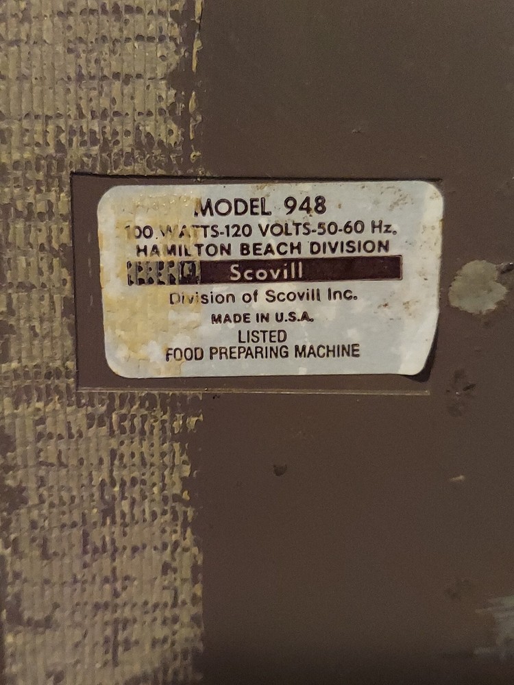 HAMILTON BEACH SCOVILL 2 SPEED WALL MOUNT SINGLE HEAD MIXER