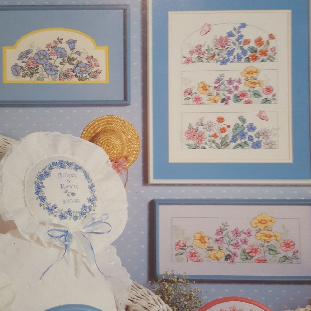 Meadow Flowers Counted Cross Stitch Pattern Leaflet Book 141 1988 Dimensions