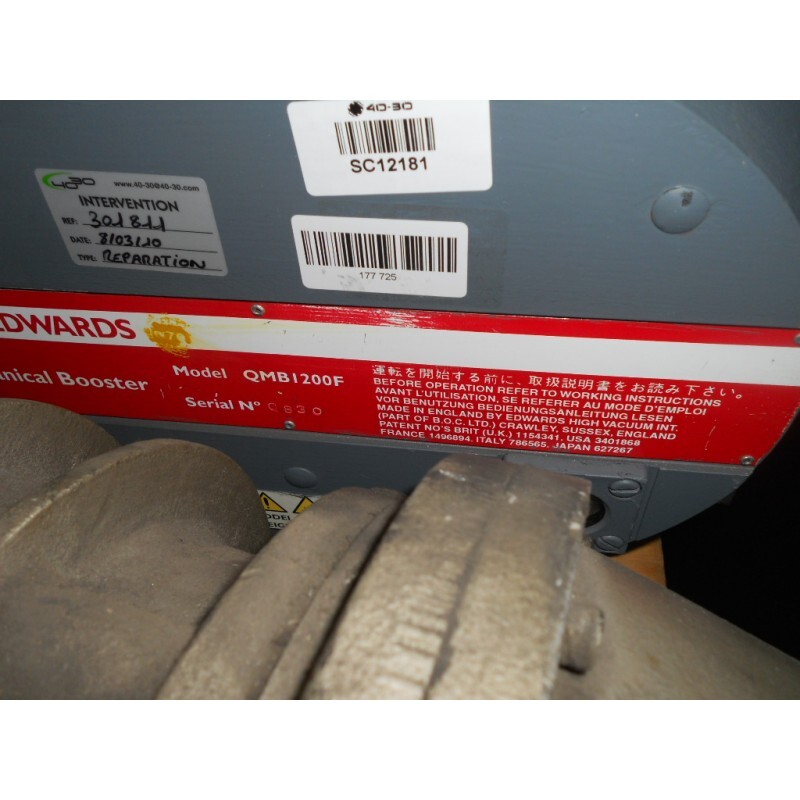 ROOTS VACUUM PUMP EDWARDS QMB 1200F