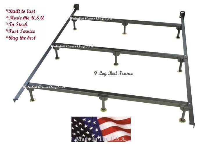 King Complete Size Softside Waterbed with Dual Waveless Bladders & Dual Heaters