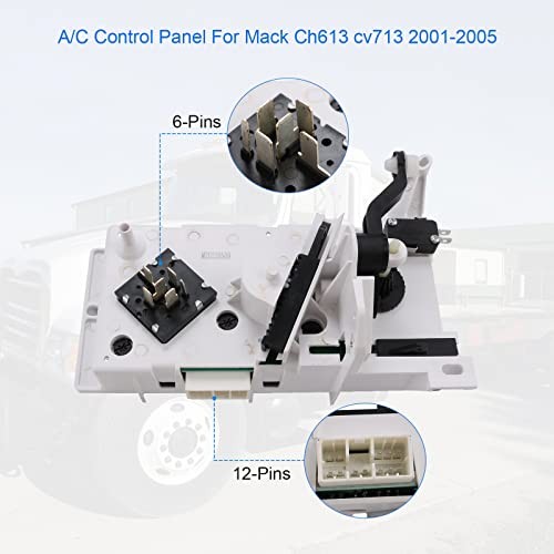 A/C Control Panel Climate Control Module Replacement for Mack Ch613 cv713 2001