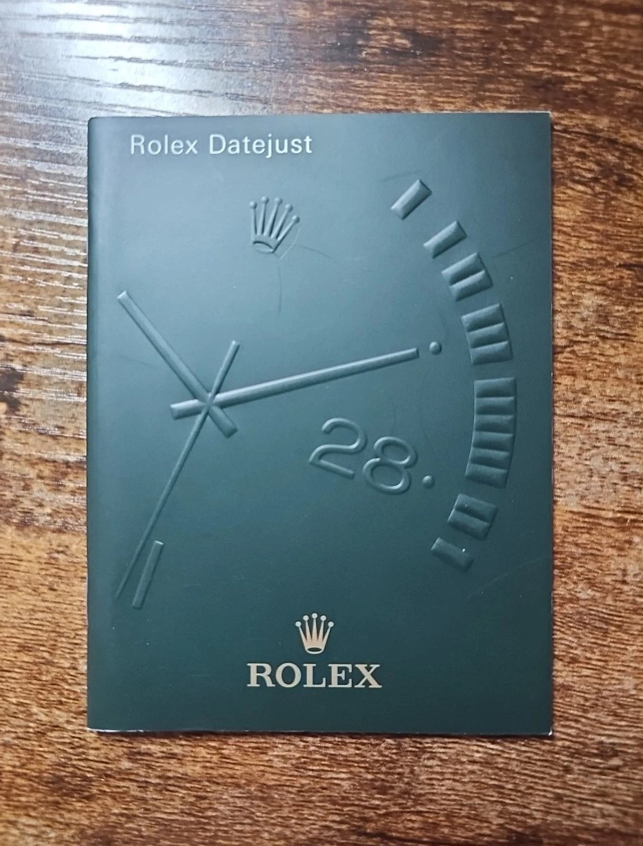 Rolex Datejust Watch OEM English Booklet 1999-2012 Manual Authentic Original