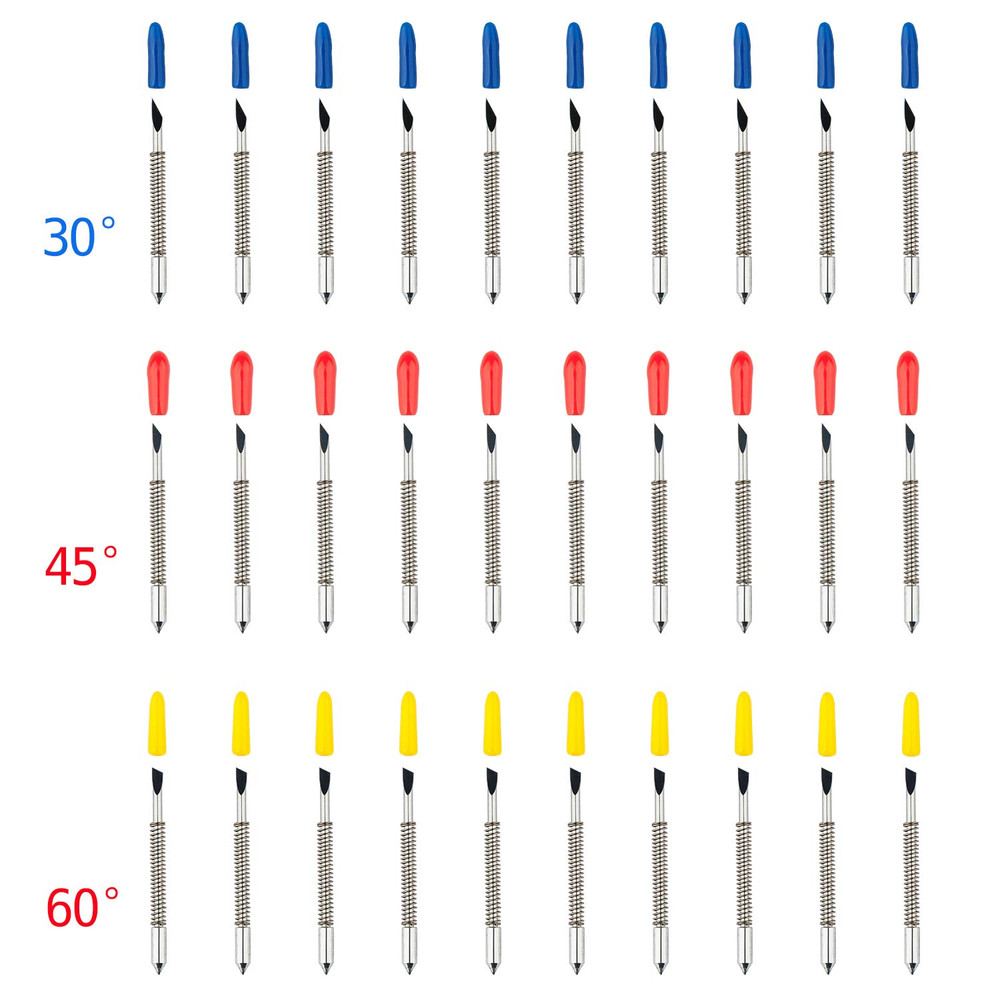 CB09 CB09U Blade Holder Base Compatible with Graphtec ， with 30 Pcs Cutting Blad