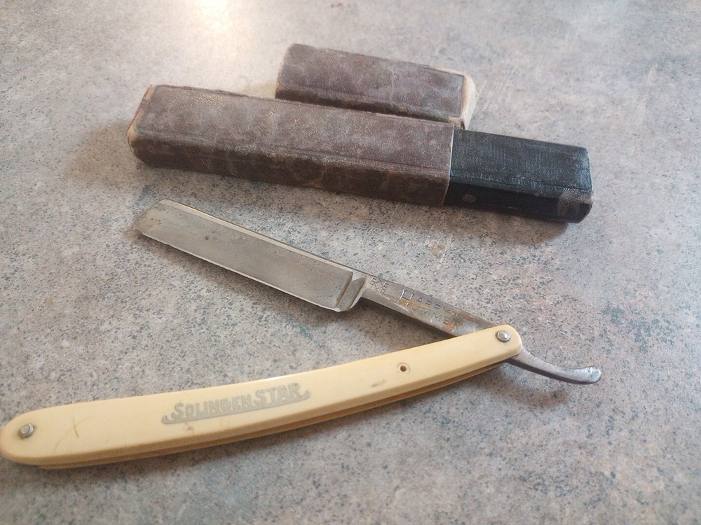 Vintage Solinger Star Straight Edge Razor