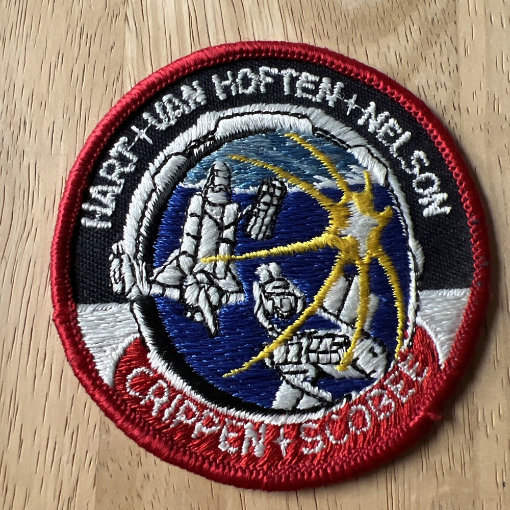 US NASA Space Shuttle Program Hart Van Hoften Nelson Crippen Scobee Patch