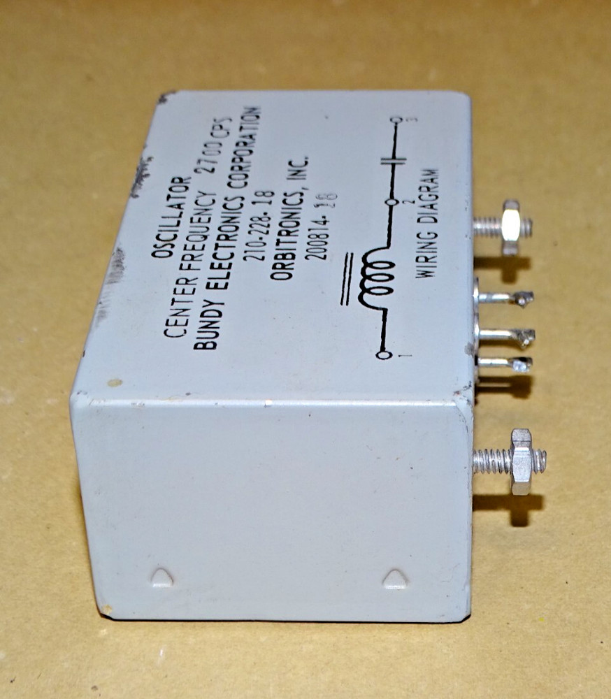 Bundy/Orbitronics Center Frequency, Oscillator, 2700 KC