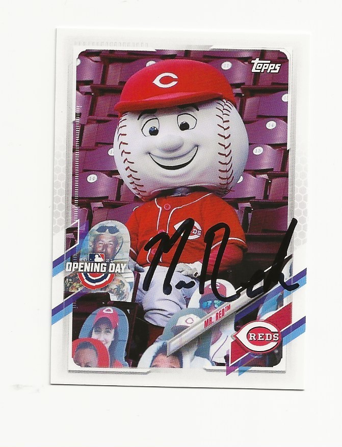 MR.   RED    AUTOGRAPHED   CARD