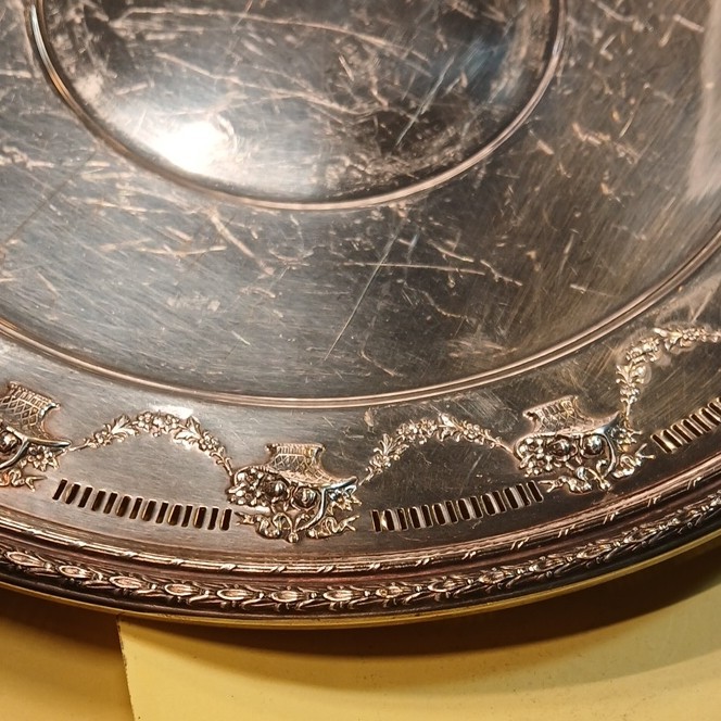 Reed & Barton EPNS Silver Plate Decorative Charger Plate 11" 1706 Decorative