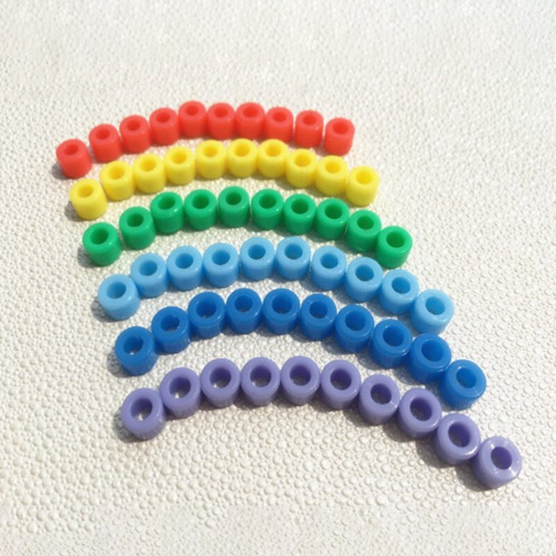 160Pcs/Box Color Code Circle Silicone Rings Multicolor For Dental Instruments