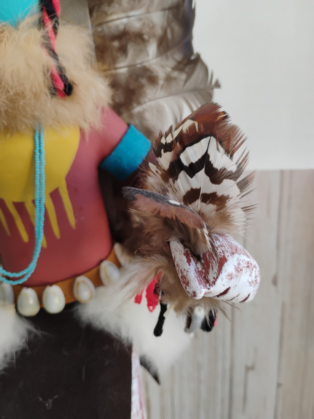 Vintage Large Navajo Kachina Doll Chasing Star Signed By Artist I McB