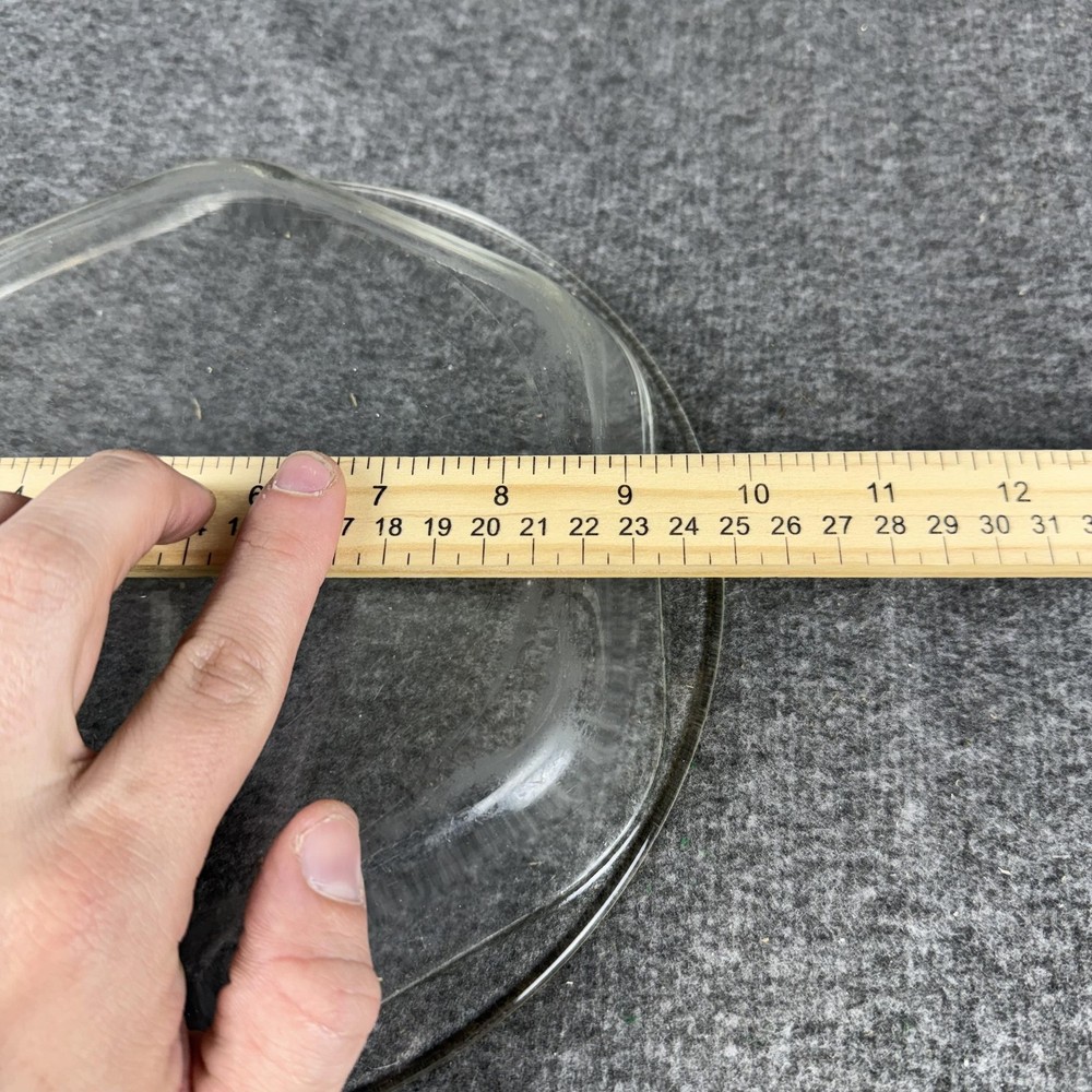 Pyrex Clear Glass Pie Plate L203 10 In Round Baking Dish Bakeware Kitchen