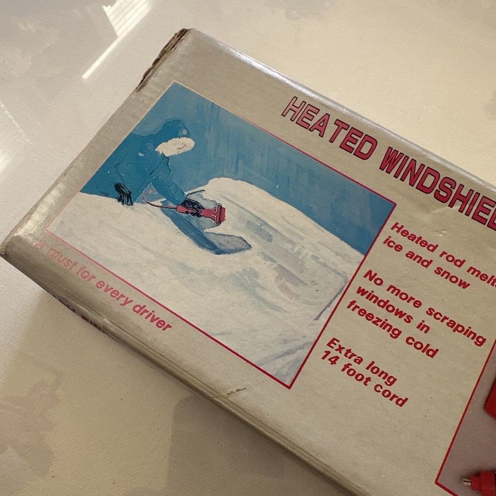 Heated Windshield Ice Scraper Vintage with Box