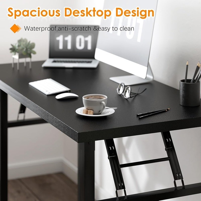 Foldable Computer Desk Space Saving Writing Desk Home Office Study Room New