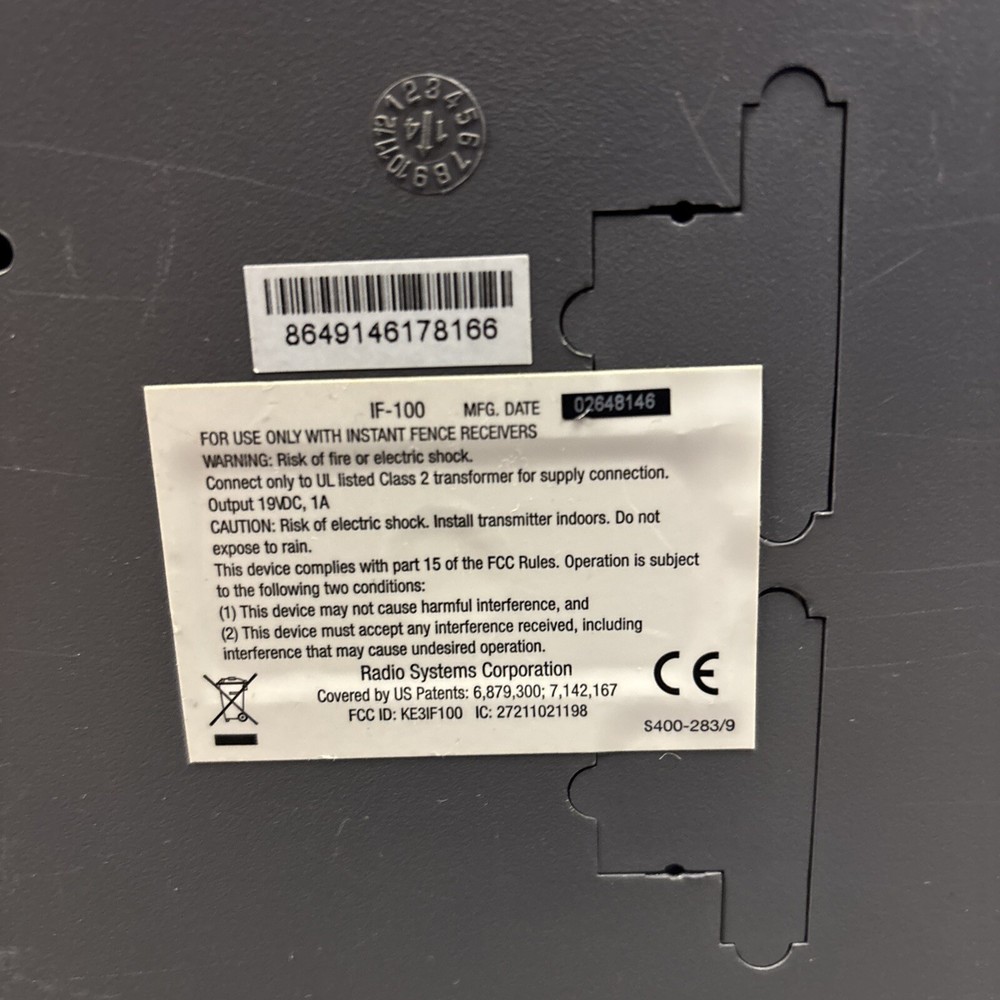 PetSafe IF-100 Wireless Pet Containment System Transmitter Unit ONLY