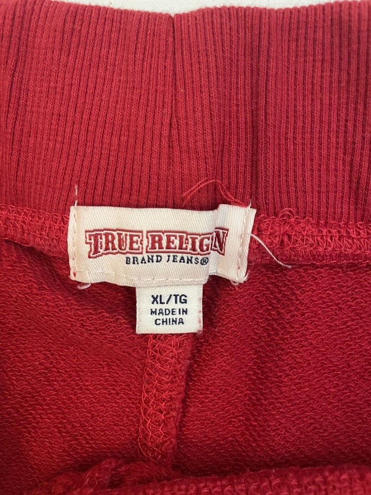 red true religion sweatpants
