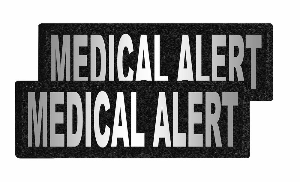 Medical Alert Patch Patch Reflective Extra Label Tag for Dog Harness
