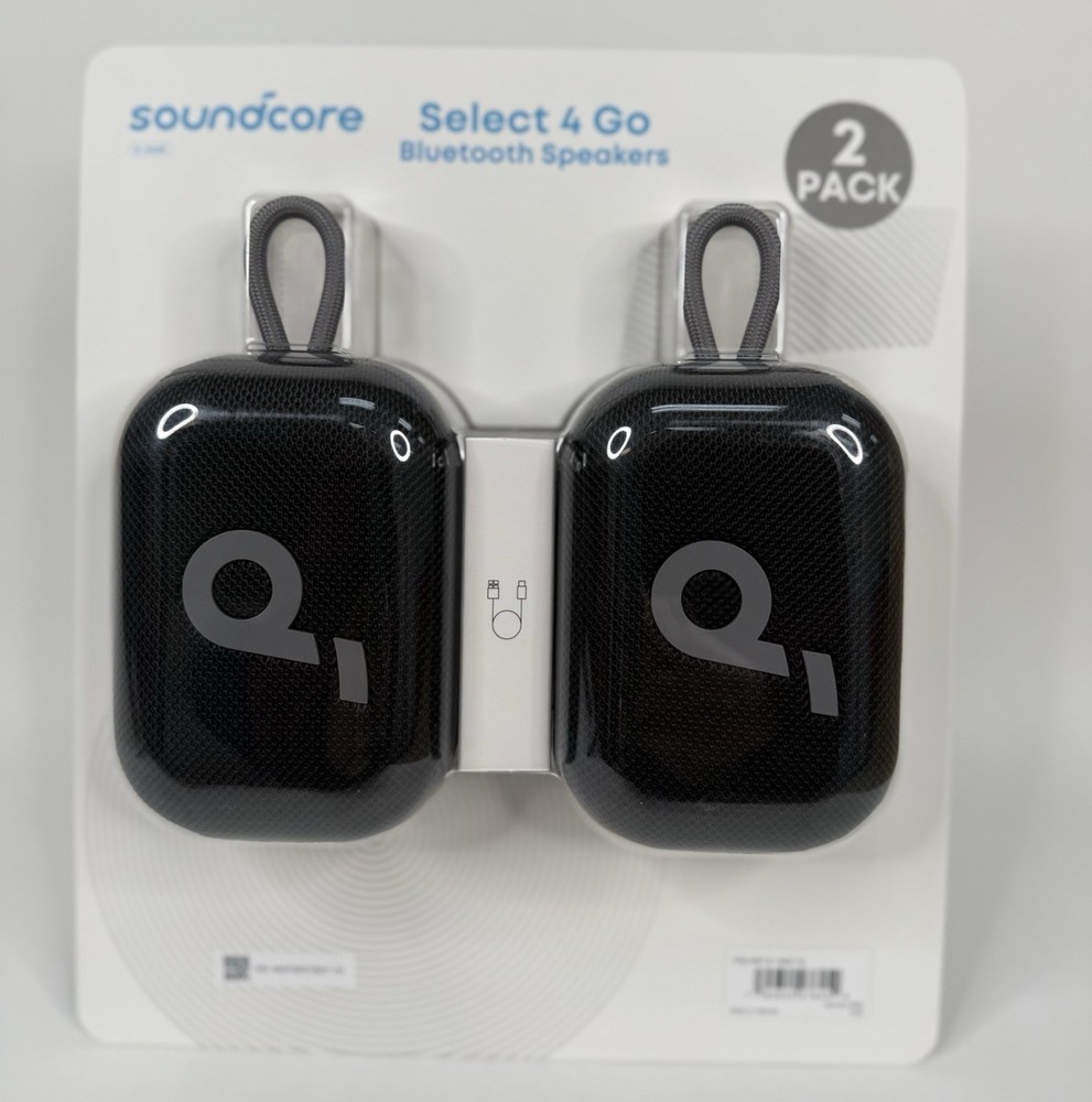 Soundcore Select 4 Go Bluetooth Speaker by Anker, 2-pack Floatable IP67 Outdoor