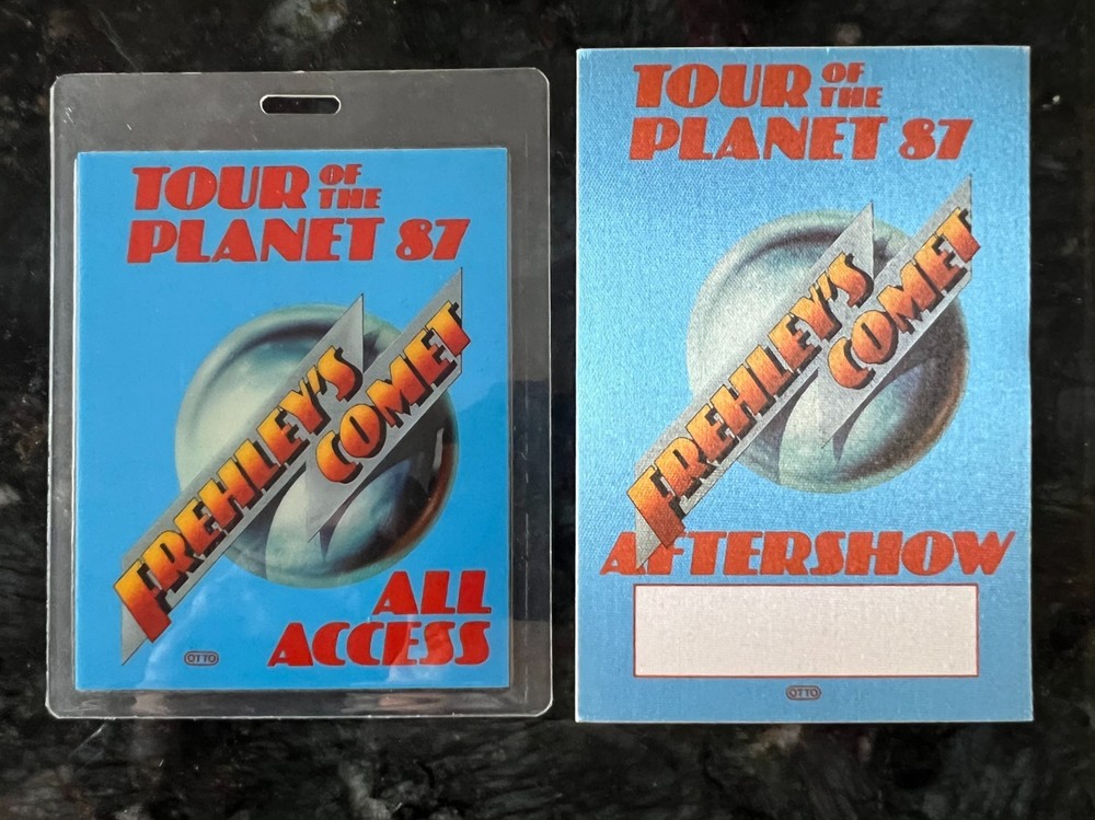 Ace Frehley  Backstage Pass Combo #410 KISS Spaceman Frehley's Comet OTTO 1987
