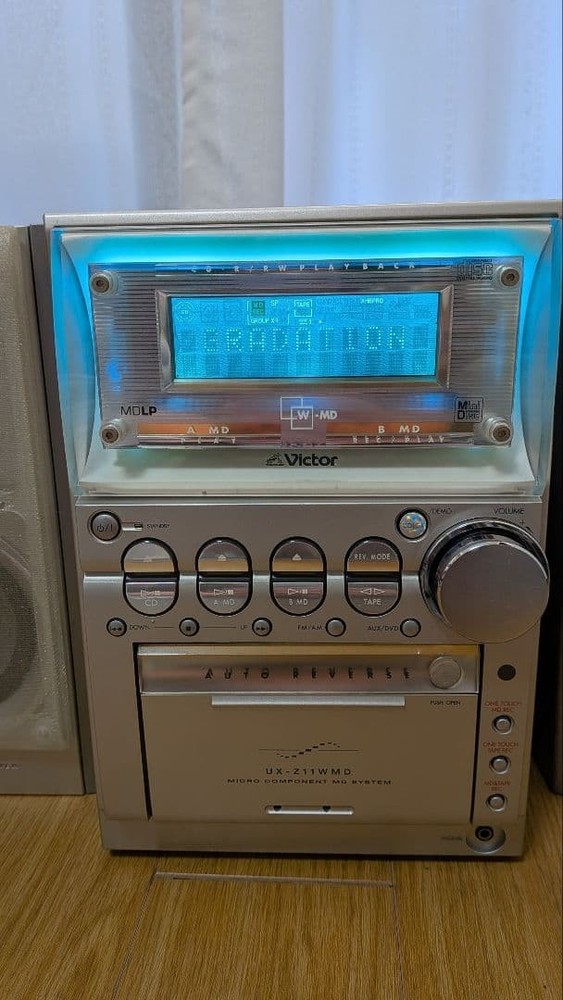 Victor Mini Component CD Radio Cassette MD Deck