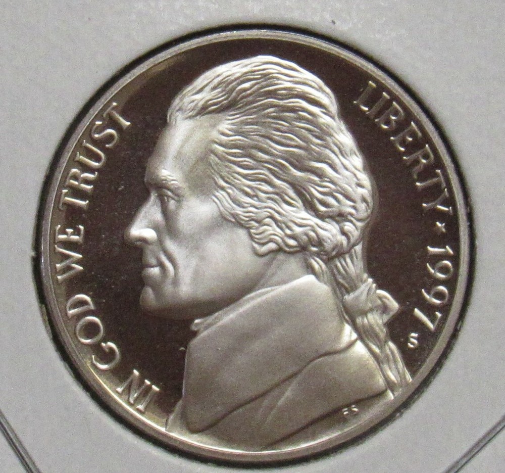 1997 S Proof Jefferson Nickel