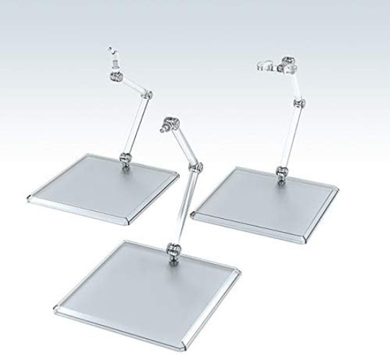 Elegant 3-Piece Translucent Display Stand Set for Figures & Models - Adjustable
