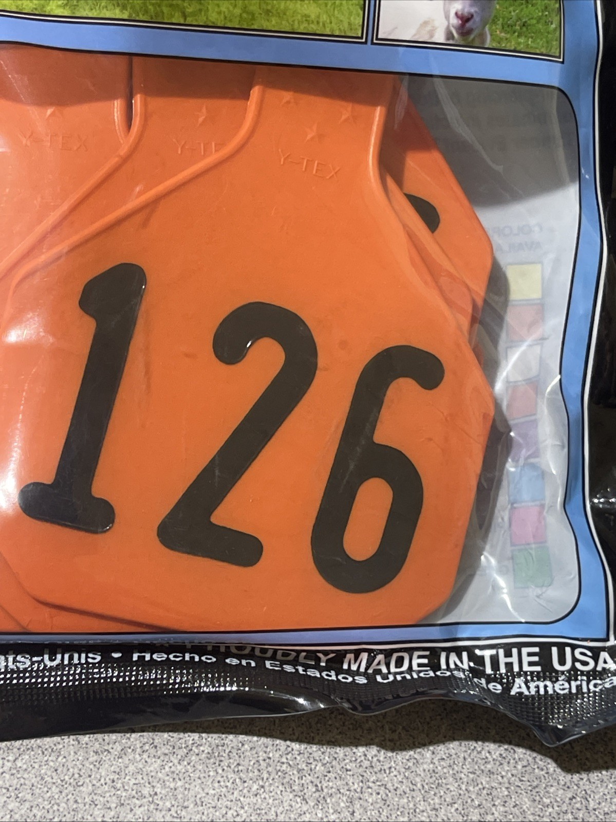 Y-Tex 4 Star Large Cattle Tags 25 Pack, 2 Piece Ear Tag System, Orange, 126-150