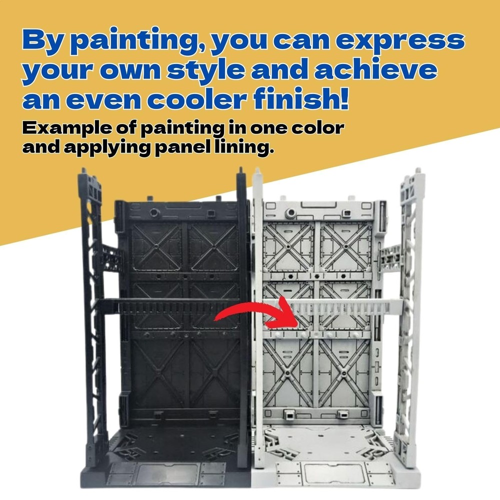 Plastic Model Display Items Set (Plastic Model Gundam Interlocking Display Ba...