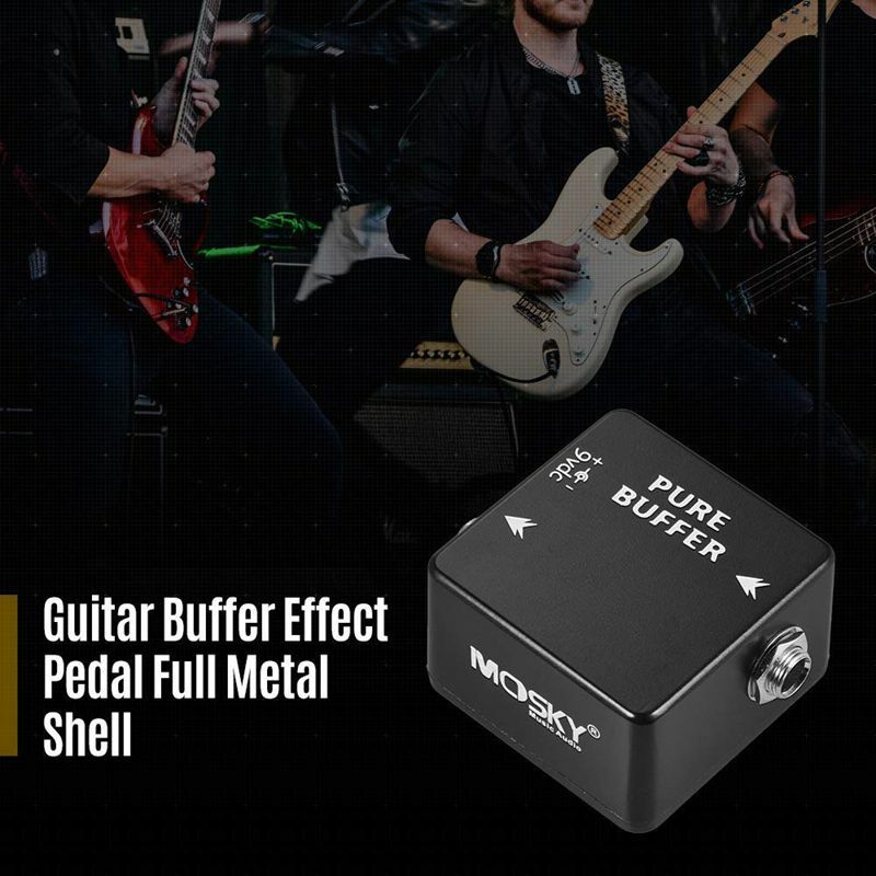 Mosky Pure Buffer Guitar Effect Pedal Eliminating Cable Capacitance Tone Sucking