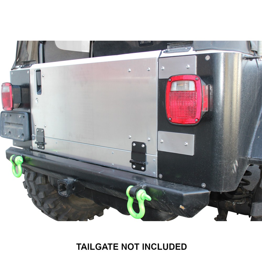SWAG Jeep Wrangler "Flat Back" Aluminum Drop Down Tailgate Conversion Kit