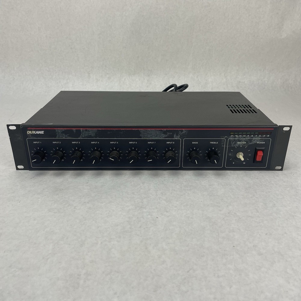 Dukane 2A96 8-Channel Mixer Missing Knob