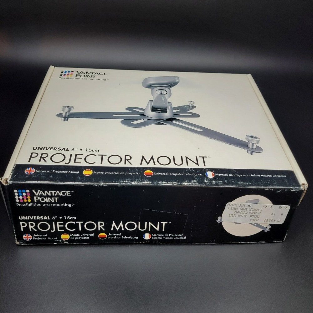 Vantage Point CGUPM06-S Universal Front Projector Mount - Silver. New. Open Box