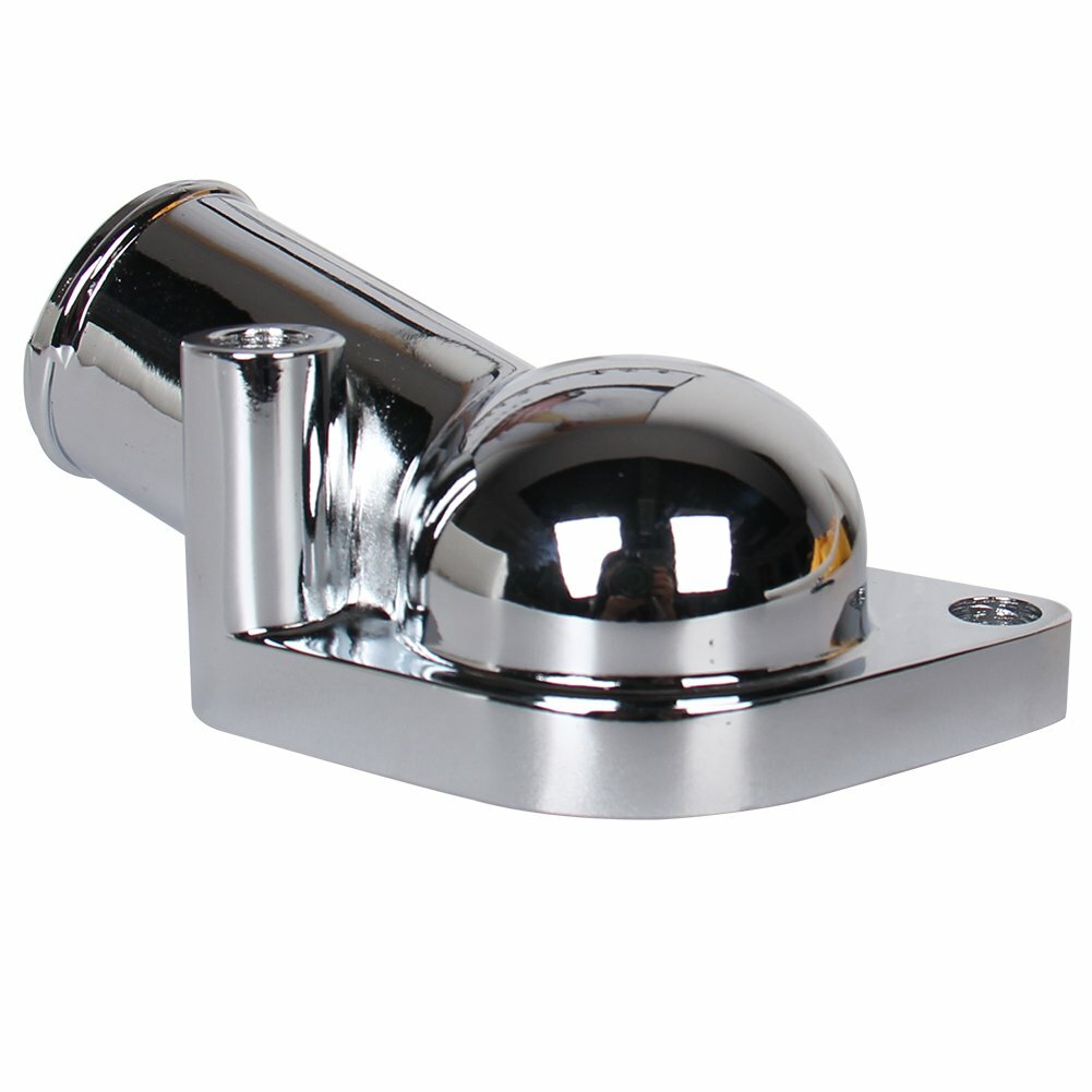 Chrome Water Neck Thermostat Housing For Chevy V8 5.7L 350 454 Small Big Block